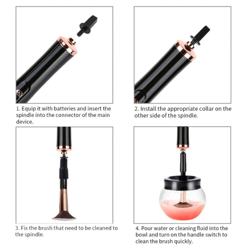 Automatic Scrubber Makeup Brush Cleaner