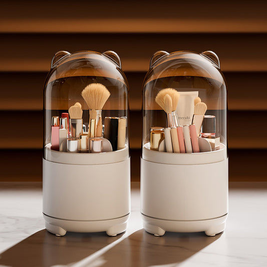 Rotating Dustproof Makeup Brush Holder