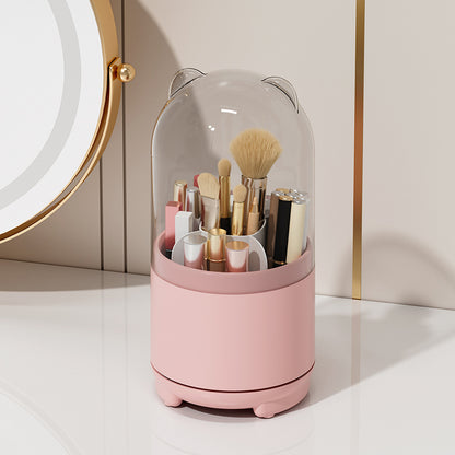 Rotating Dustproof Makeup Brush Holder