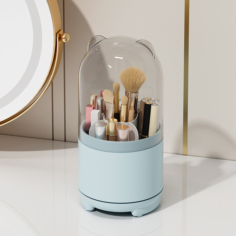 Rotating Dustproof Makeup Brush Holder